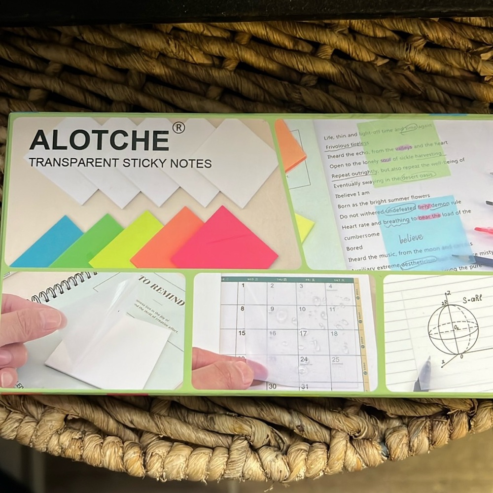 Transparent Sticky Notes